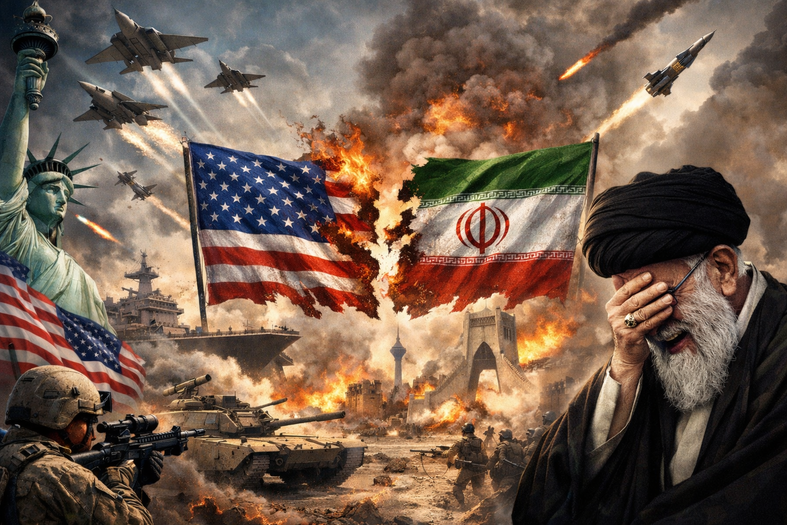تصعيد متبادل بين واشنطن وطهران.. ضربات أميركية لمواقع إيرانية وهجمات صاروخية تستهدف قواعد بالمنطقة