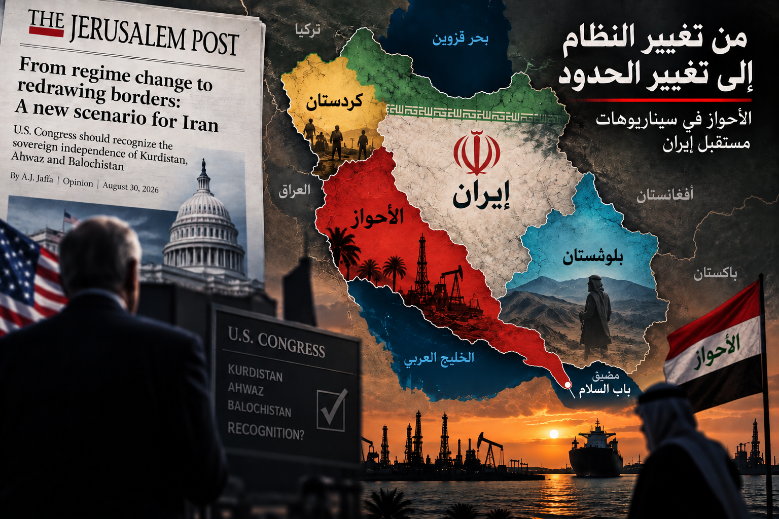 من تغيير النظام إلى تغيير الحدود: قراءة في السيناريو المطروح بشأن إيران