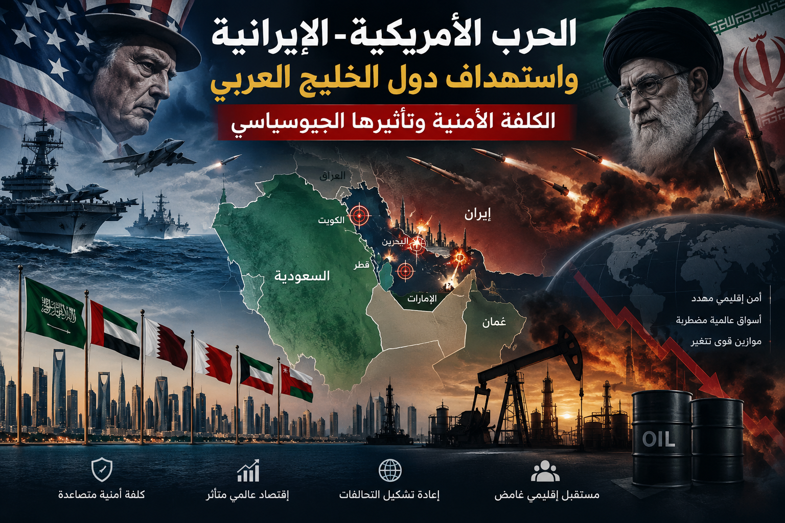 الحرب الأمريكية-الإيرانية واستهداف دول الخليج العربي